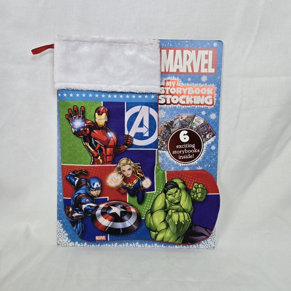 Marvel My Storybook Stocking Avengers 6 Books‎ Christmas Keepsake Stocking New